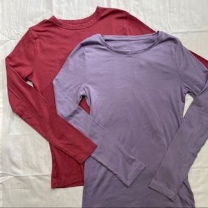 Long sleeve t shirt bundle, 2 A New Day small shirts